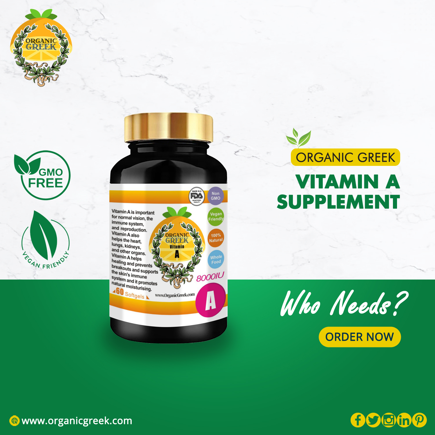 buy organic vitamin A supplement