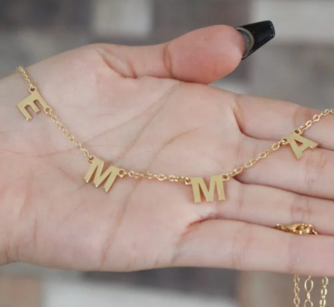 engraved custom name necklace