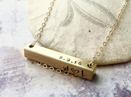 engraved custom name necklace