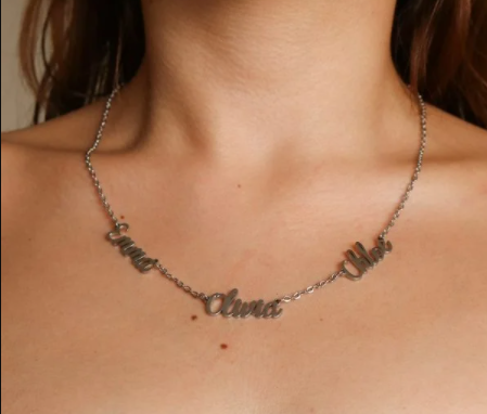engraved custom name necklace