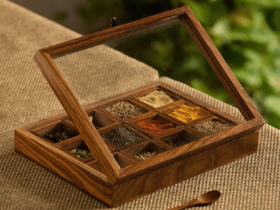 Traditional kitchen masala box