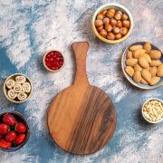 Round Bat Thick Wooden Chopping Board
