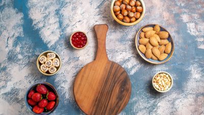 Round Bat Thick Wooden Chopping Board